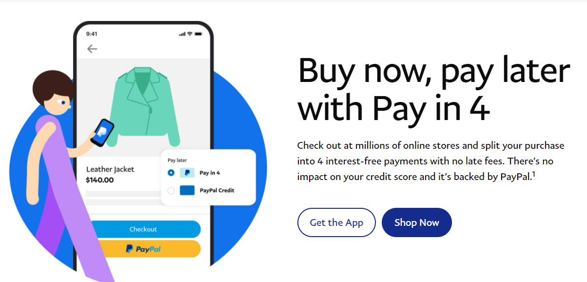 Buy Now Pay Later Paypal- Fintech trends 2022
