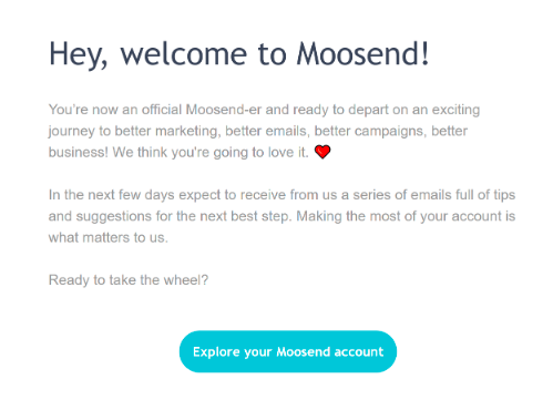 welcome mail example