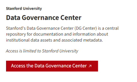data governance center - business research methods